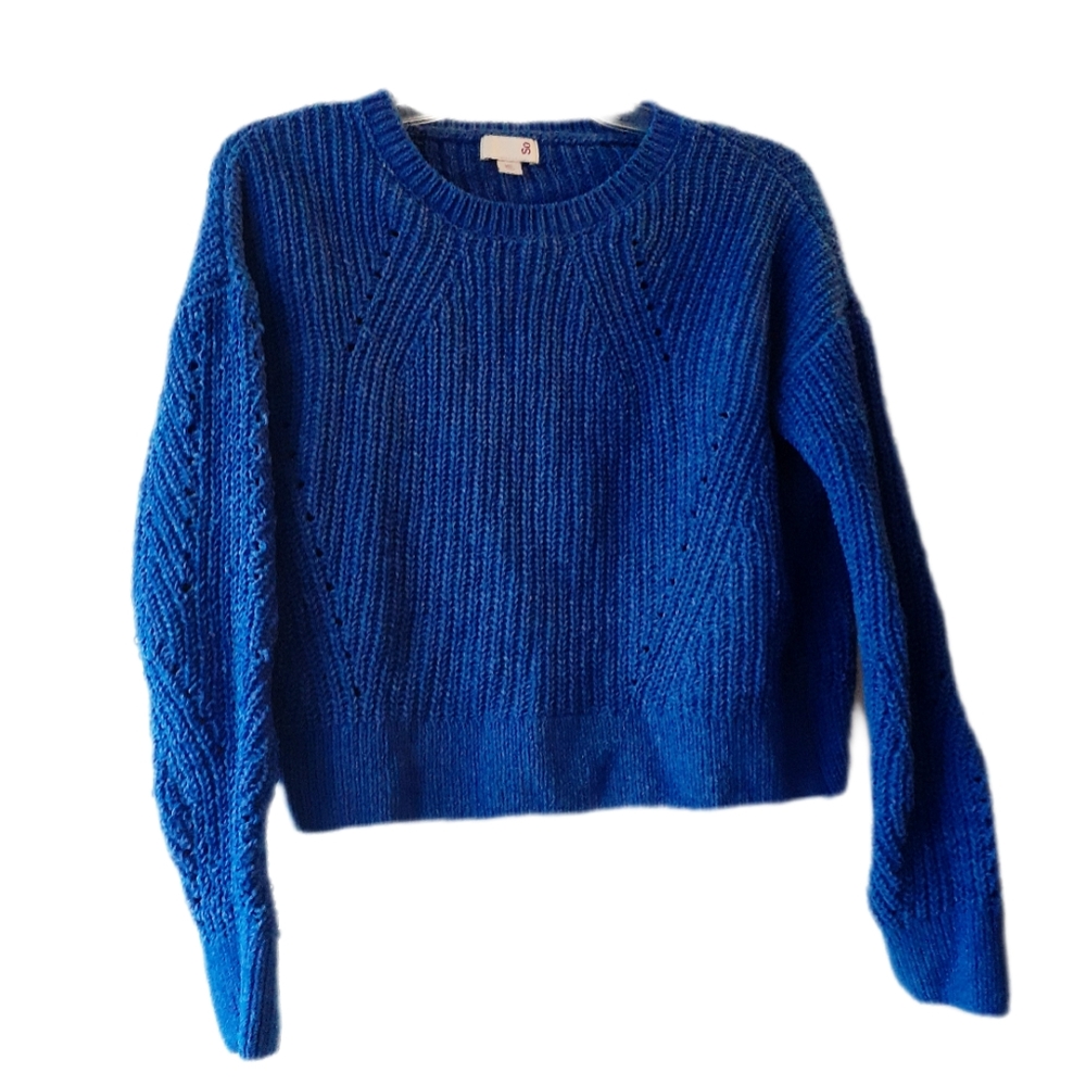 SO Chenille Cropped Sweater